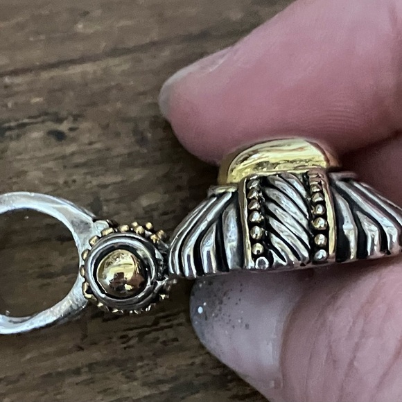 Brighton Elegant Silver and Gold Tone Pendant - Picture 3 of 7